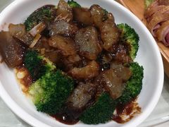 翡翠鲍汁扒海参-江南村酒家
