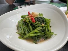 秘制虾酱炒空心菜-帕蓝·暹罗料理(大学路店)