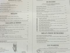 菜单-Ribs & Burgers The Rocks