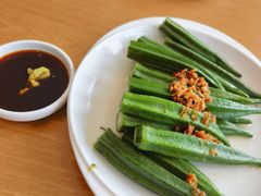 白灼秋葵-临江酒店-中餐厅
