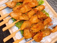 炸猴头菇串-莲华素食府