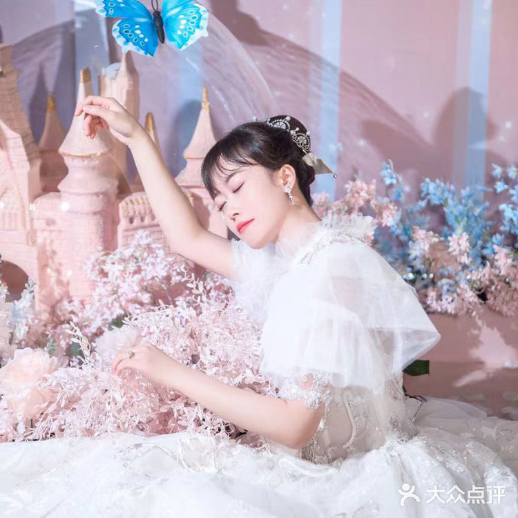 3米层高怎么做梦幻吊顶|粉蓝唯美风婚礼现场🌸