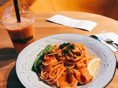 意式细面配烟熏三文鱼-Wagas沃歌斯(环贸店)