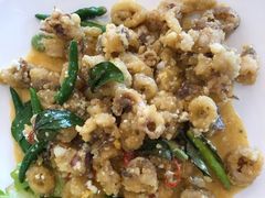 咸蛋鱿鱼-美香海鲜饭店