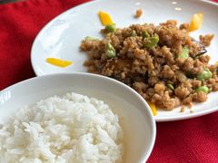 小炒茄子配米饭-厉家菜(金宝街店)