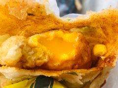 -小红车炸蛋葱油饼