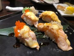 火炙三文鱼寿司四味-鸟鹏烧鸟居酒屋(熙龙湾店)