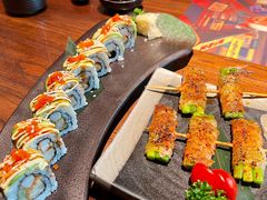 蒜苗五花肉串-京鹿料理(荟聚店)