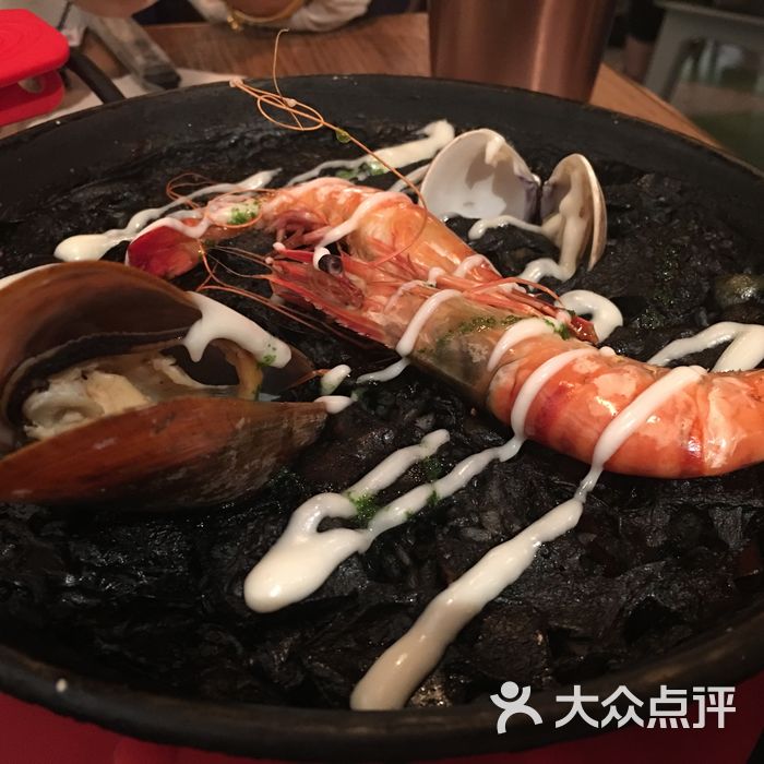 el nacional 易食墨鱼汁海鲜饭图片-北京西班牙菜-大众点评网