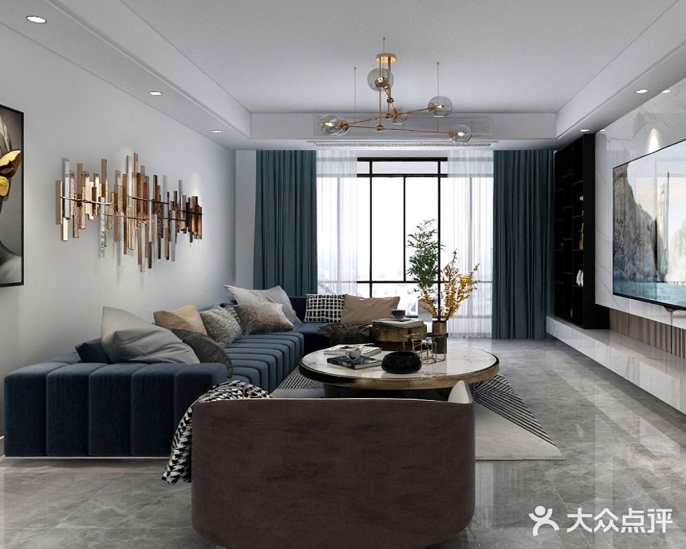 [化妆镜]120㎡中信森林湖现代风格设计~