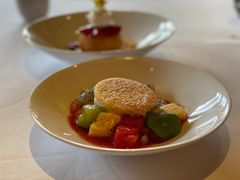 应季水果沙拉－当日精选秘制雪芭-Le Comptoir de Pierre Gagnaire