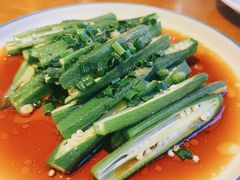 白灼秋葵-外婆烧.老杭帮菜(庆春店)