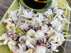 芥末白灼八爪鱼-贞姨美食·老字号海鲜大排档