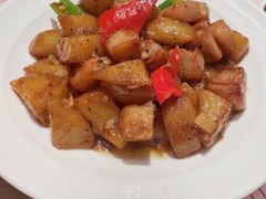 黑椒叉烧土豆丁-顺风汤馆·广府粤菜(江宸天街店)