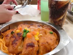 焗猪扒饭-喜莲咖啡