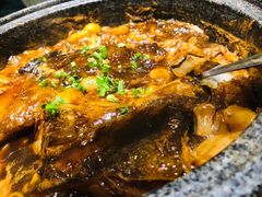 砂锅蝶鱼头-新海渔港·胶东海鲜家常菜·家宴(奥体中心店)