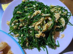 沙葱炒蛋-范记靖远羊羔肉(博物馆店)