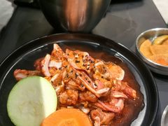 -山野的朋友露营炭火烤肉