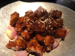 蒜香蜜汁排骨-绿茶餐厅(光谷世界城步行街店)