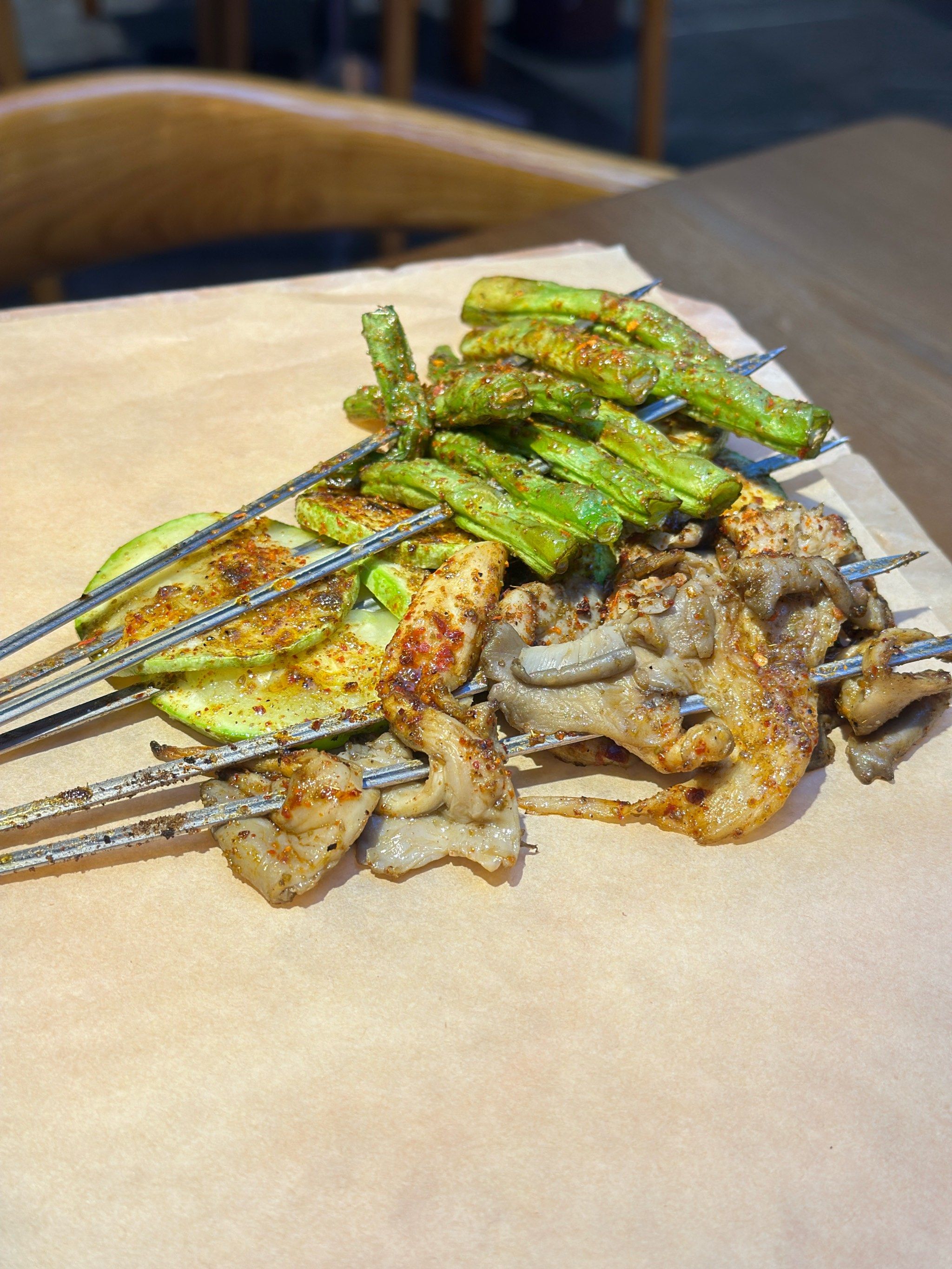 烤串蔬菜的完美邂逅