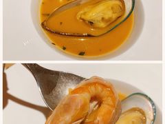 马赛海鲜番茄汤-橘洲1910花园江景西餐厅
