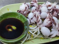 芥末白灼八爪鱼-贞姨美食·老字号海鲜大排档
