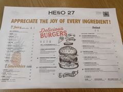 菜单-HELLO 27 意面·沙拉·帕尼尼