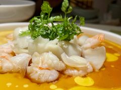 虾仁百合炖蛋-宴南庭·闽味私房菜