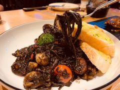 海鲜墨鱼汁面-托斯卡纳烘焙意大利餐厅(五天地店)