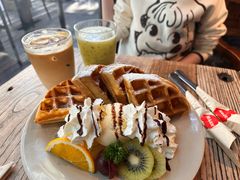 水果冰淇淋松饼-漫咖啡(五四北店)