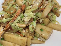 梭子蟹炒年糕-好兄弟郭巨海鲜(天一阁店)