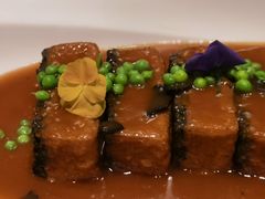 松露肉汁扒自制菠菜豆腐-丽晶轩中餐厅(重庆丽晶酒店)