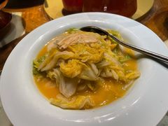 虾汤腐竹烩白菜-那家山城(樱桃园店)