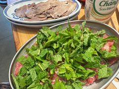 薄荷牛肉-洱火云南酸菜牛肉火锅(石景山当代商城店)