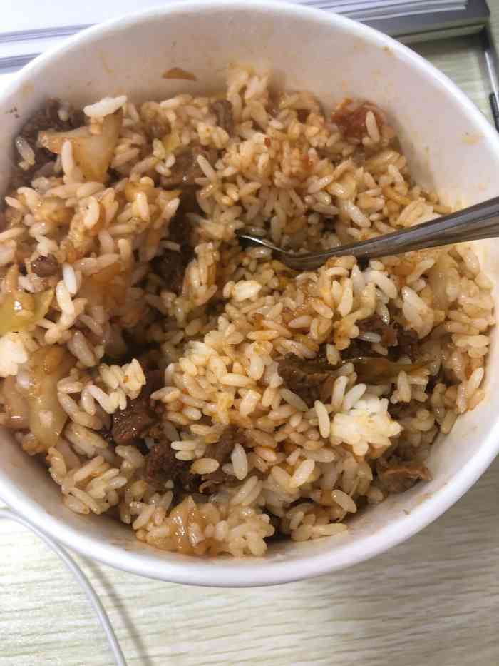 厚府牛油拌饭(文一路店)-"叫了这家的外卖,包装看起来蛮普通的,拿到.