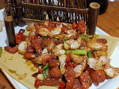 -东来菜馆•手抓海鲜家常菜•海鲜锅贴(鸽子窝店)