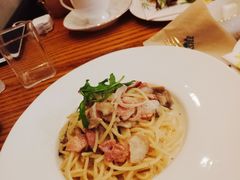 奶油培根意面-SEN CASTLE城堡西餐(创意设计中心店)