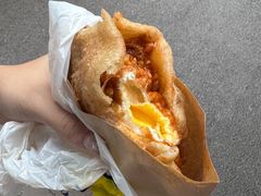 -小红车炸蛋葱油饼