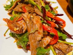 彝族手撕美人椒拌牛筋-云海肴·汽锅鸡·云南代表菜(美罗城店)