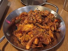 鱿鱼炒五花肉-富乐满韩国正宗炸鸡韩国料理(虹泉路店)