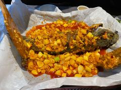 蒜香纸包江团烤鱼-红辣椒·川菜·火锅(张杨路店)