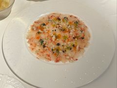 深海红魔虾配秋日酥梨-LESCEDARS Brasserie Bistro香柏树