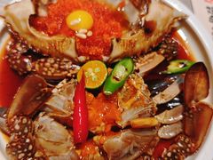 草家招牌酱油蟹-草家酱蟹炭火烤肉店(珲春南路一店)
