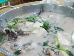 芫茜鱼头豆腐汤-众源美食(光复阁店)