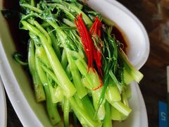 白灼菜心-墨白私房菜·广东菜 粤菜