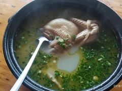 白果炖鸡汤-刘土鸡家常菜