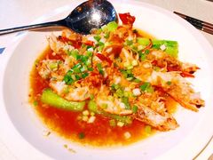 金蒜胜瓜蒸海虾-皇朝会.经典传统粤菜(外滩店)