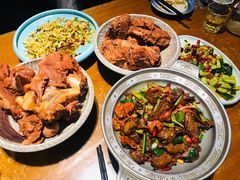 干锅肥肠护心肉-95号酱骨·一块豆腐(展春园西路店)
