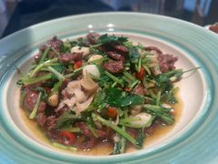 香菜摔打鲜牛肉-桂满陇·手作小笼包&江南叫花鸡(中山公园店)