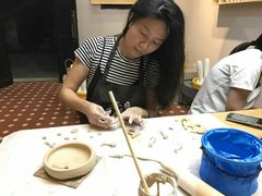 虽然还没有烤，除了很期待效果外，我觉得这次捏陶，很有意思-青韵台陶艺Diy(永庆坊店)